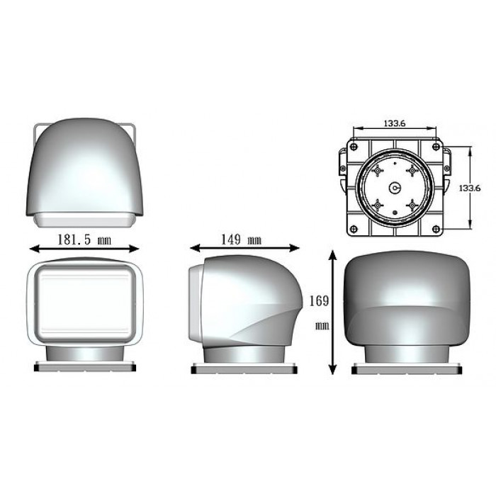 Купить Прожектор светодиодный стационарный 12В ALLREMOTE SL21061-CW-12V-SS 7ft.ru в интернет магазине Семь Футов