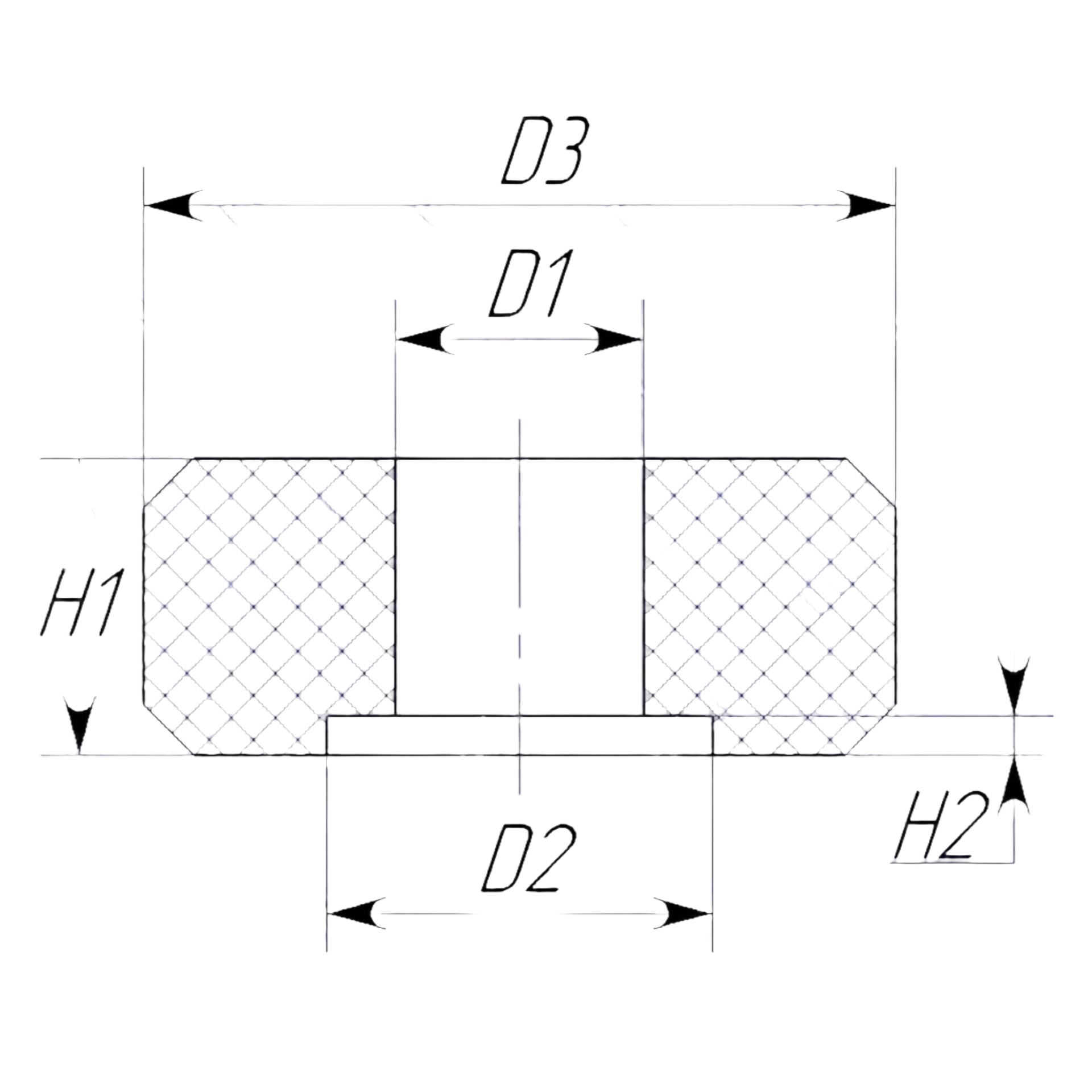Купить Универсальная шайба для крепления ветрового стекла Полиуретан 50-00-048 Ø22x6мм отверстие Ø5мм для снегоходов Arctic Cat/Polaris/Yamaha/Stels/Буран/Рысь/Тайга 7ft.ru в интернет магазине Семь Футов
