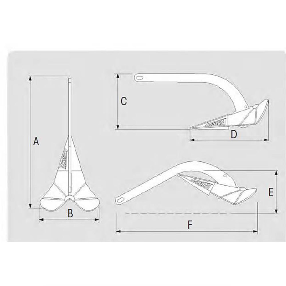 Купить Plastimo 49296 КОБРА Anchor 2 Anchor 20 Серебристый Grey 20 kg 7ft.ru в интернет магазине Семь Футов