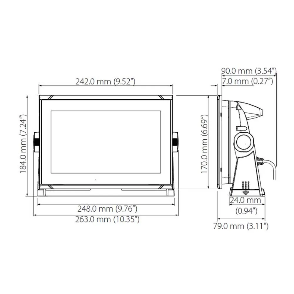 Купить B&G dbg-064 Плоттер Vulcan9 FS 33x24x23 No Transducer 7ft.ru в интернет магазине Семь Футов