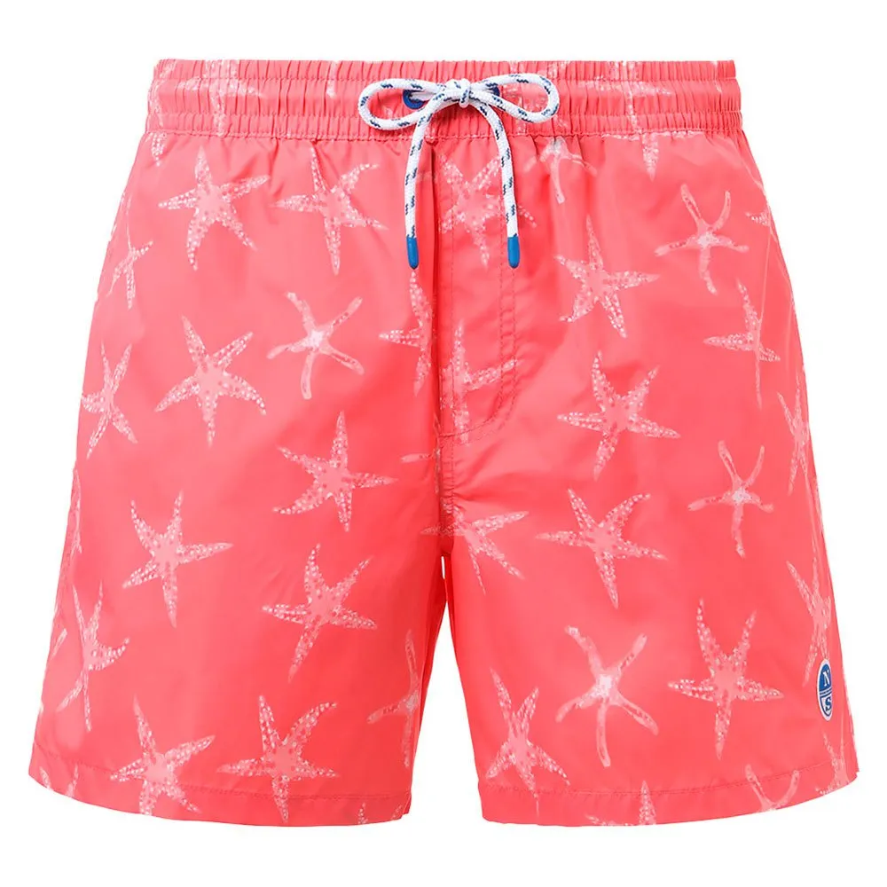 Купить North sails 673573-C011-L плавательные шорты Volley All Over Starfish Оранжевый Coral L 7ft.ru в интернет магазине Семь Футов