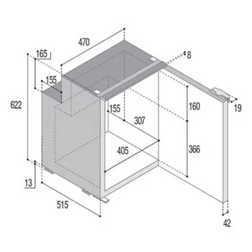 Купить Vitrifrigo nv-011 Холодильник C90i 90L Grey 56x47x62 55.7 x 47 x 62.2 cm 7ft.ru в интернет магазине Семь Футов