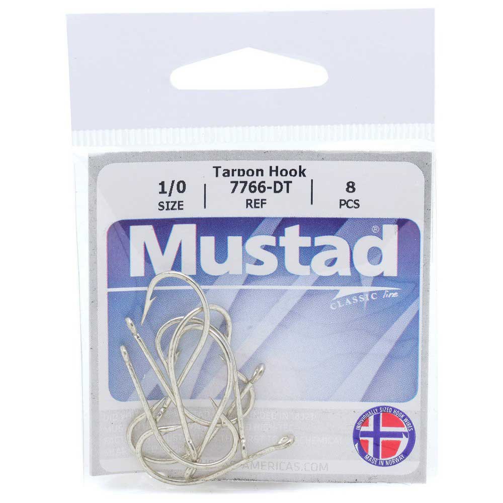 Купить Mustad 7766-DT-4/0-336-UNIT Classic Line Tarpon Колючий Одноглазый Крючок Серебристый Duratin 4/0 7ft.ru в интернет магазине Семь Футов
