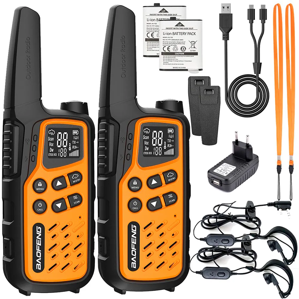Купить Baofeng radbafkro0011 рация Bf-T25E 2 Единицы Orange 25x12x8 7ft.ru в интернет магазине Семь Футов