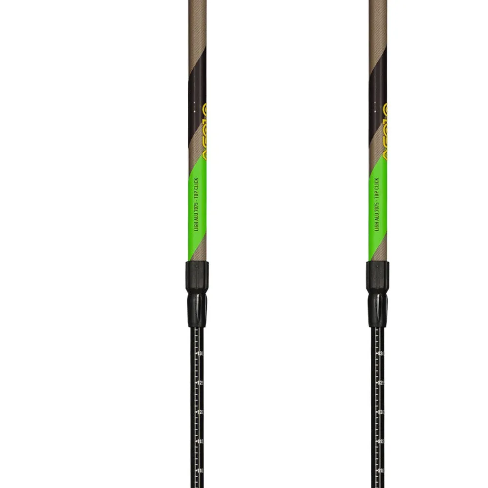 Купить Asolo A24 21 Escape 3 Top-Click DLX столбы  Green / Grey / Black 64-135 cm 7ft.ru в интернет магазине Семь Футов