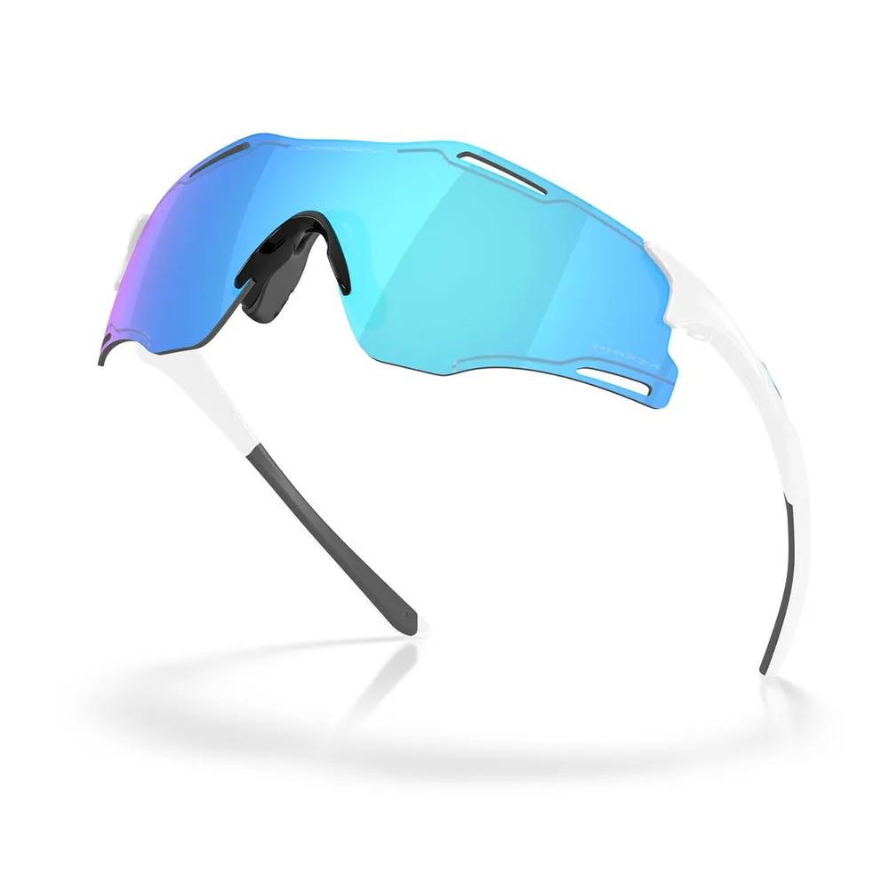 Купить Oakley OO9512-0239 Солнцезащитные очки Cybr zero Бесцветный Polished White Prizm Sapphire/CAT3 7ft.ru в интернет магазине Семь Футов