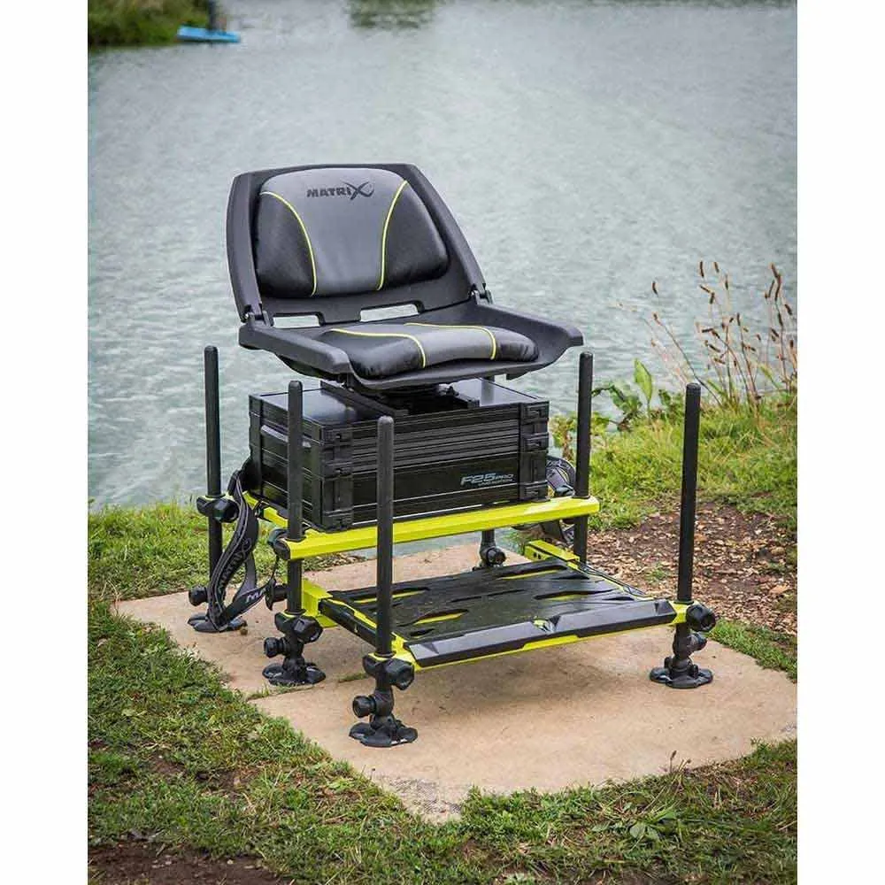 Купить Matrix fishing gmb201 рыболовный ящик с сиденьем F25 Pro Seat Lime 100x80x40 7ft.ru в интернет магазине Семь Футов