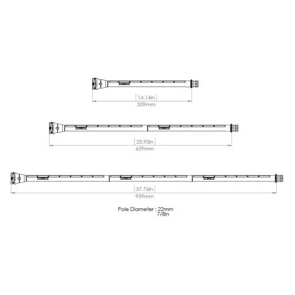 Купить Railblaza 04-4084-11-nd Комплект видимости i360 Black 40x20x7 7ft.ru в интернет магазине Семь Футов