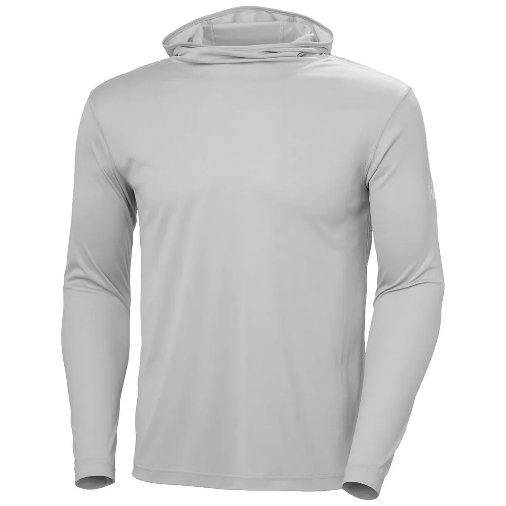 Купить Helly hansen 48262_853-xl Футболка с длинным рукавом Tech hoodie Grey Fog 30x25x2 7ft.ru в интернет магазине Семь Футов