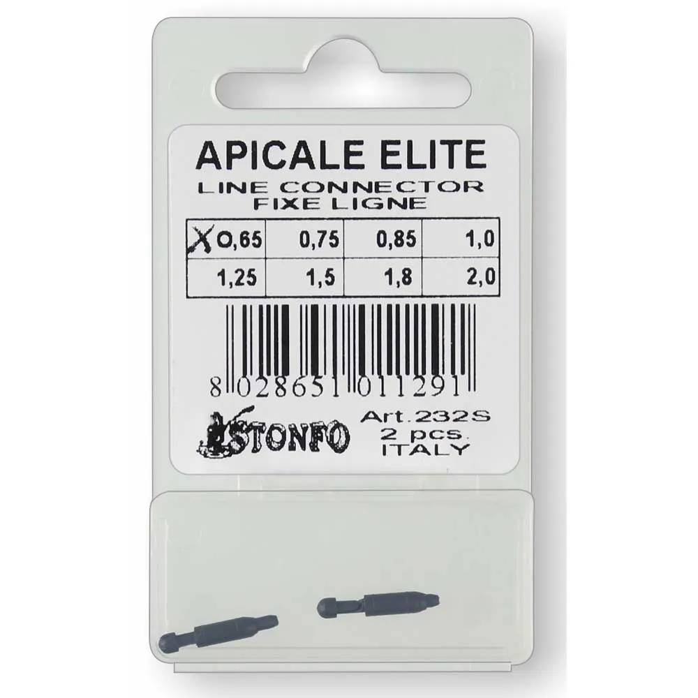 Купить Stonfo 232/1.0 коннектор Apicale Elite  Black 1 mm 7ft.ru в интернет магазине Семь Футов