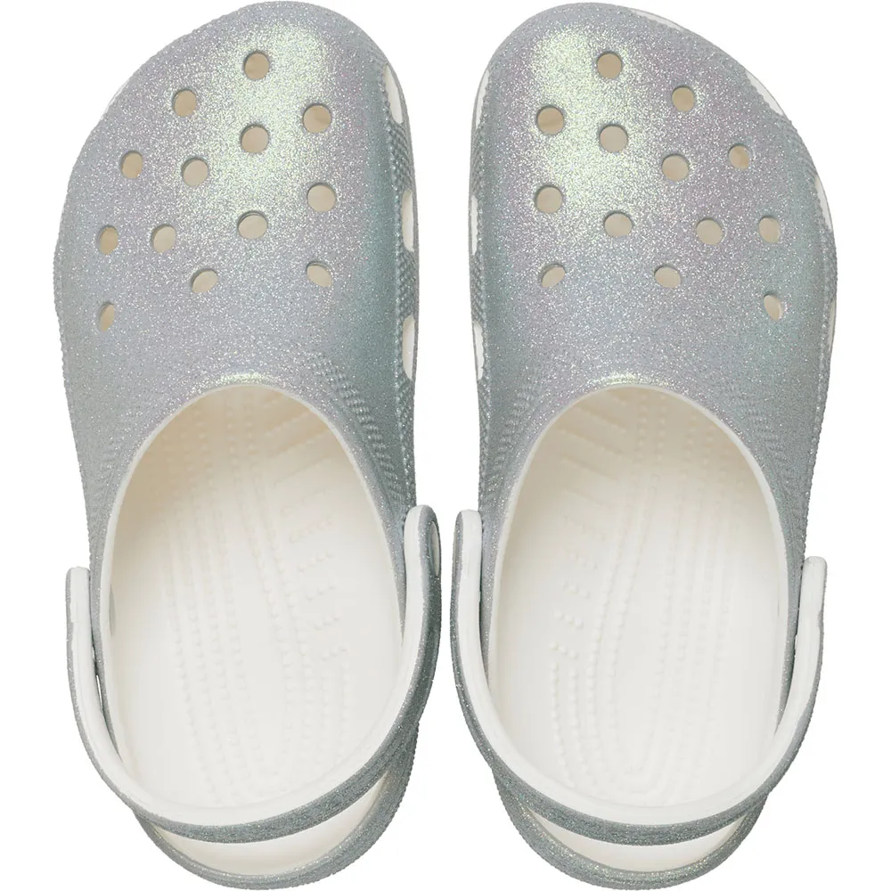 Купить Crocs 211005-100b-m4w6 Деревянные башмаки Classic Iridescent Glitter White 35x25x15 EU 36 7ft.ru в интернет магазине Семь Футов