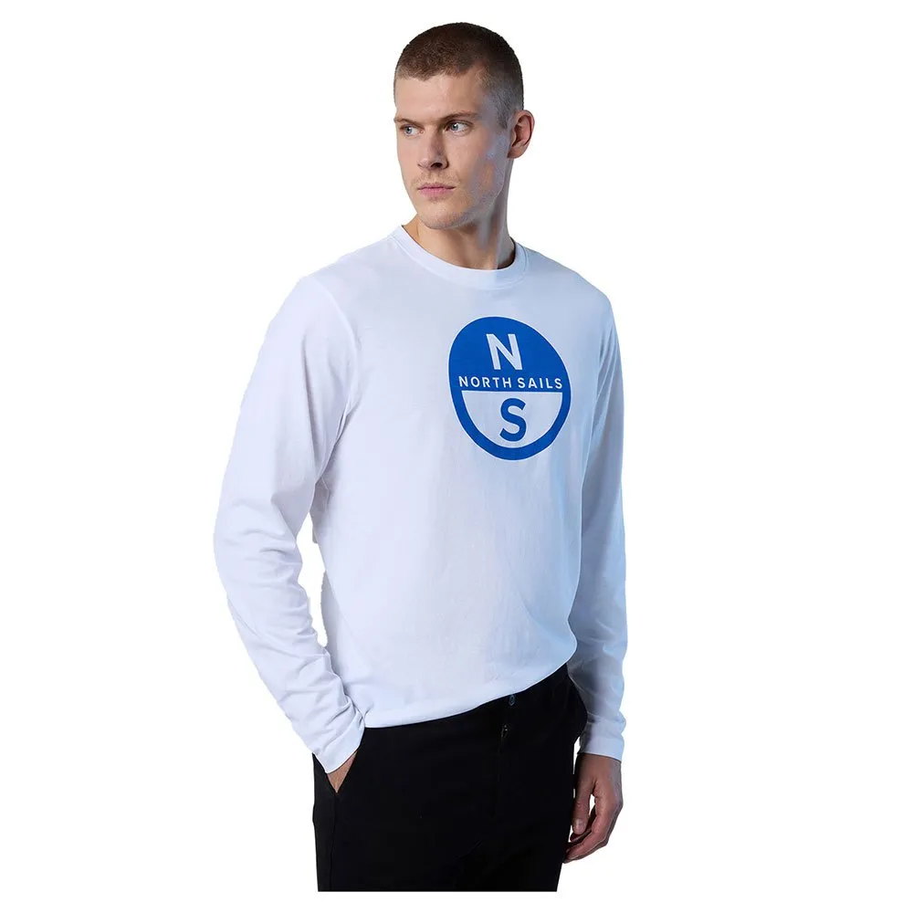 Купить North sails 692850-0101-XXL Футболка с длинным рукавом Graphic Белая White 2XL 7ft.ru в интернет магазине Семь Футов