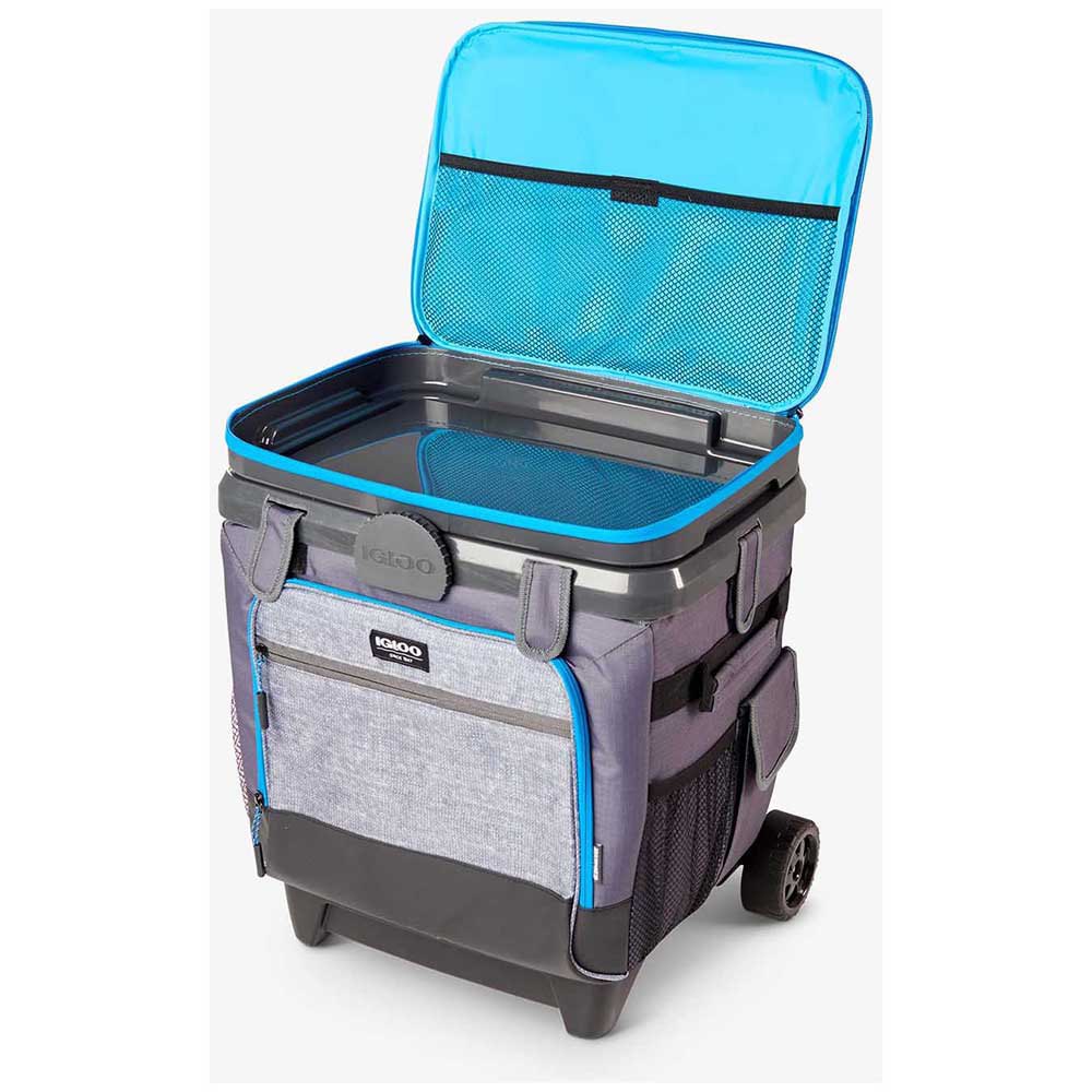 Купить Igloo coolers 64560 Fusion Roller 36 32L Кулер  Grey / Light Blue 7ft.ru в интернет магазине Семь Футов