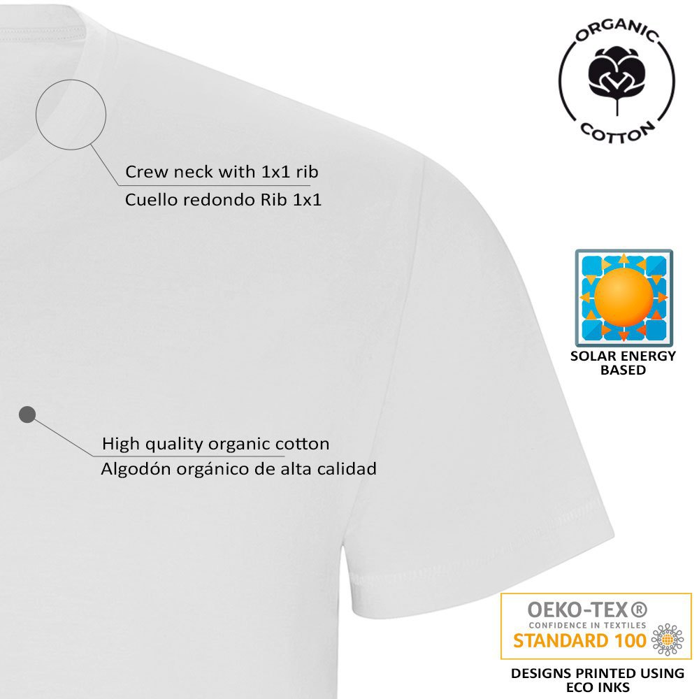 Купить Kruskis CA66900501K047 Футболка с коротким рукавом No Fishing No Life ECO Белая White 2XL 7ft.ru в интернет магазине Семь Футов