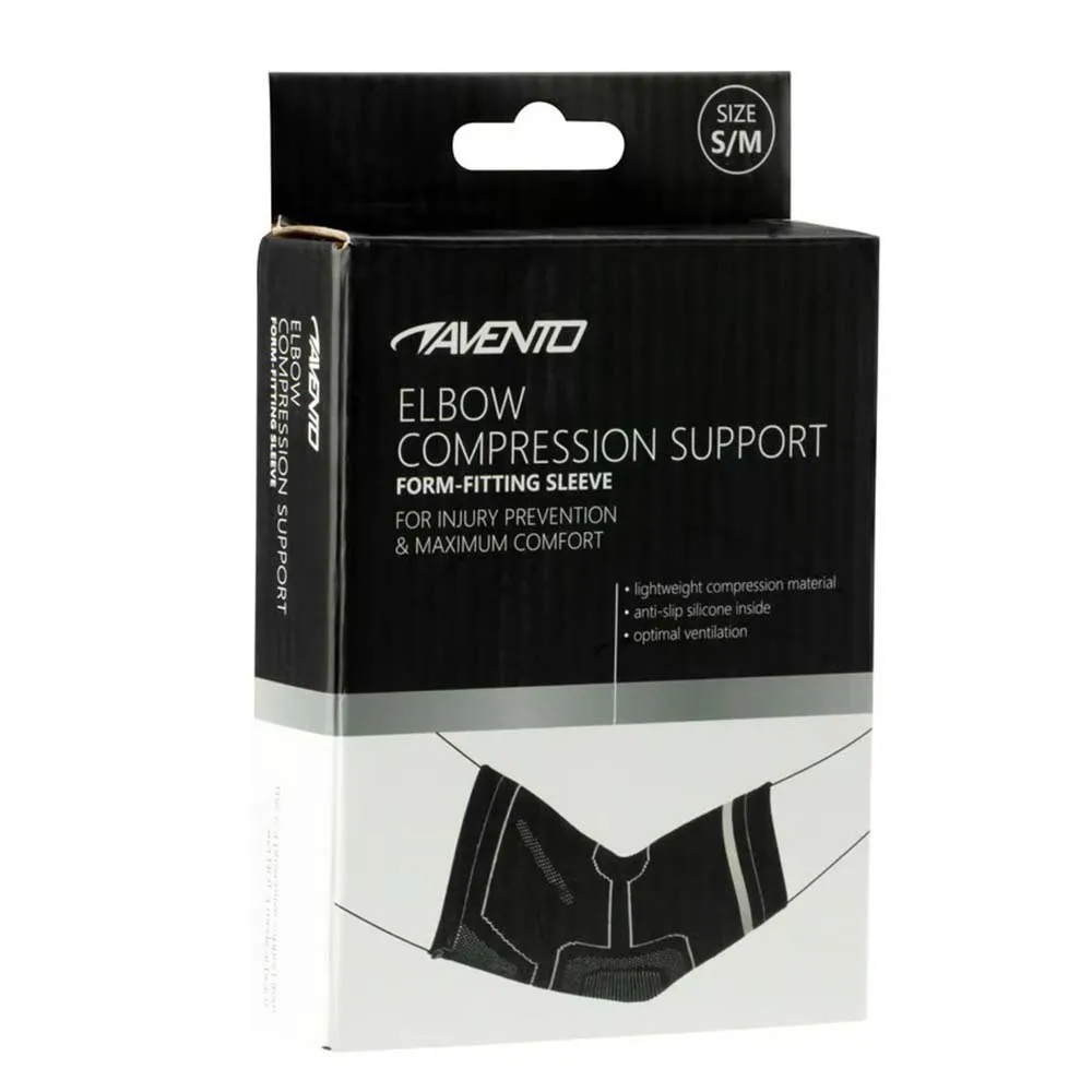 Купить Avento sr044sb-blk-l/xl рукав локтя Compression Support Black / Silver Grey 20x15x5 L-XL 7ft.ru в интернет магазине Семь Футов
