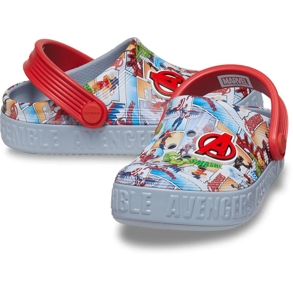 Купить Crocs 209945-0id-c10 Деревянные башмаки Avengers Off Court Blue Grey 35x25x15 EU 27 7ft.ru в интернет магазине Семь Футов