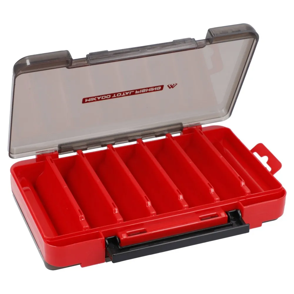 Купить Mikado UAC-H1908 коробка для приманок H1908  Red / Smoke 20.5 x 14.5 x 4.2 cm 7ft.ru в интернет магазине Семь Футов