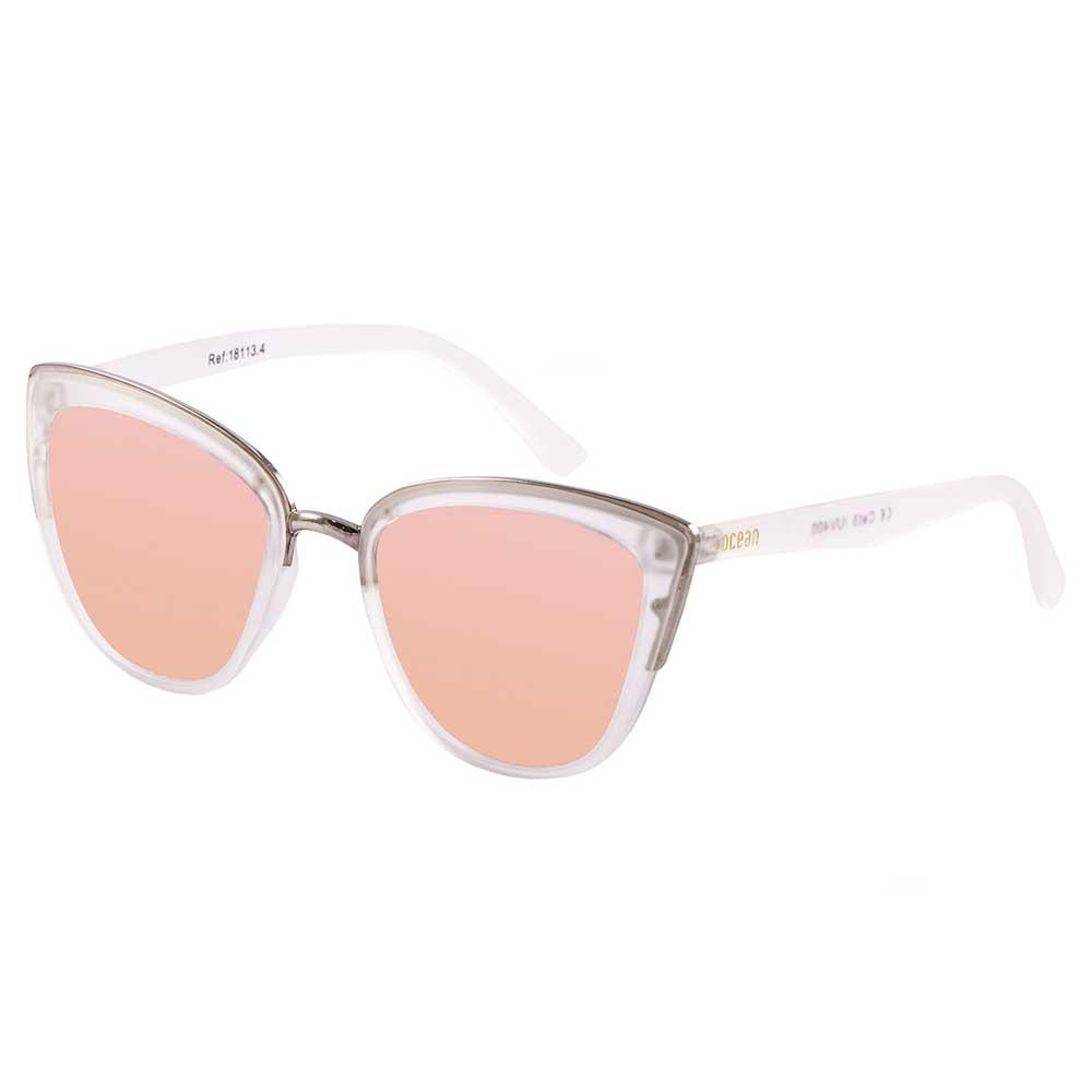 Купить Ocean sunglasses 18113.4 Солнцезащитные очки Cat Eye Transp Frosted/Silver Pink Flat/CAT2 7ft.ru в интернет магазине Семь Футов