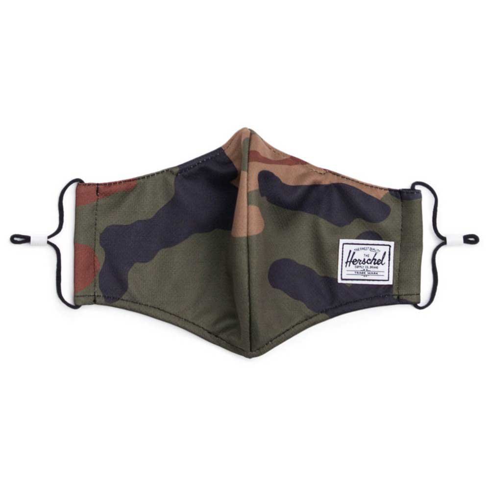 Купить Herschel 10974-04797-OS Classic Fitted Маска для лица Зеленый Wodland Camo 7ft.ru в интернет магазине Семь Футов