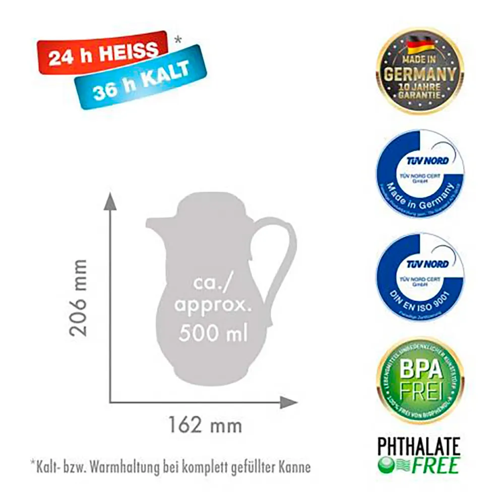 Купить Rotpunkt 530iv термос 0.5L Ivory 13x12x21 7ft.ru в интернет магазине Семь Футов