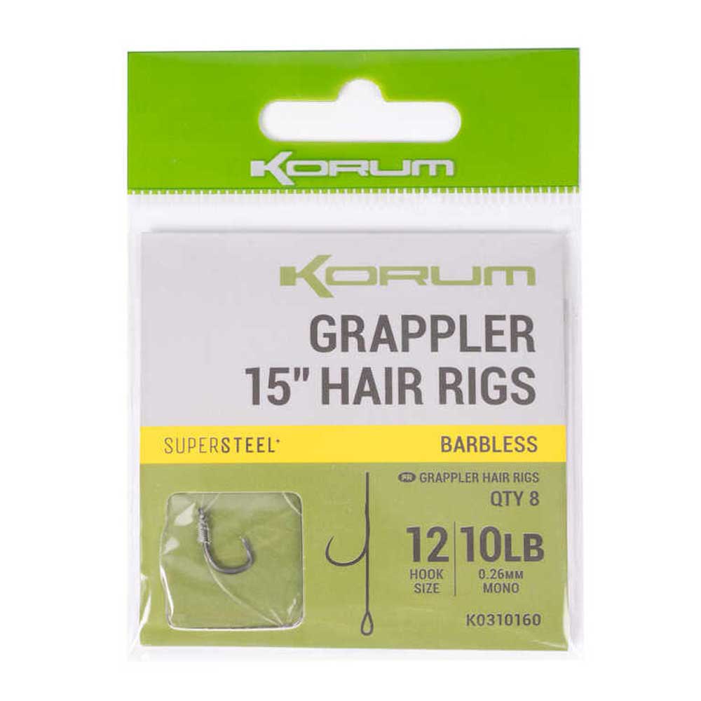 Купить Korum K0310164 Grappler Hair 15´´ Колючий Связанный Крючок Dark Green 12 7ft.ru в интернет магазине Семь Футов