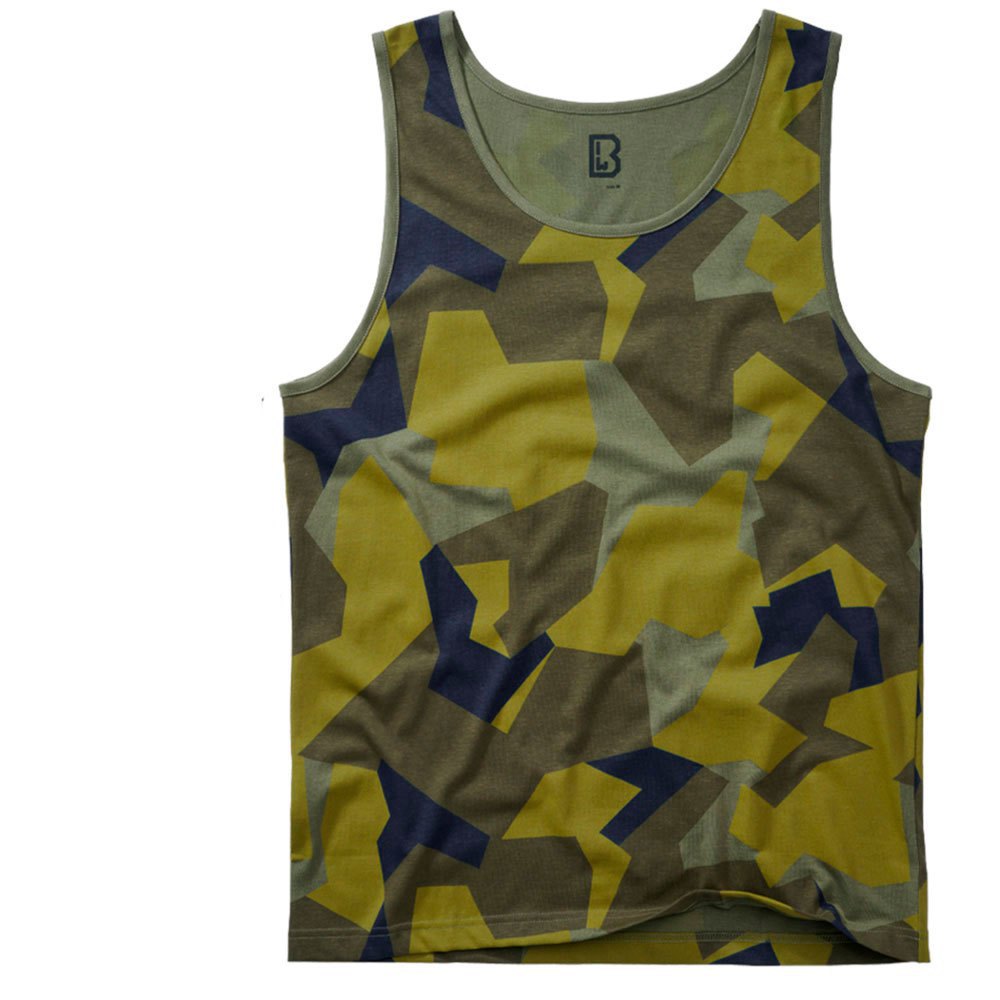 Купить Brandit 4210-125-XXL Футболка без рукавов Зеленый Swedisch Camo M90 2XL 7ft.ru в интернет магазине Семь Футов