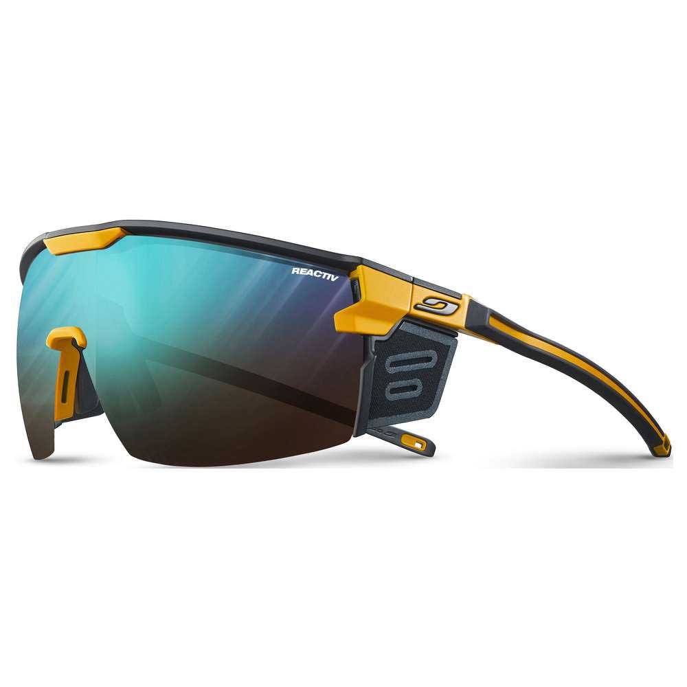 Купить Julbo J5473615 Ultimate Cover Солнцезащитные очки фотохромные поляризованные Yellow / Black Reactiv Performance/CAT2-4 7ft.ru в интернет магазине Семь Футов