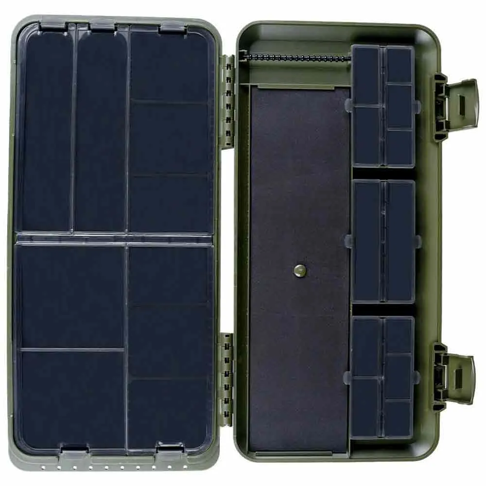 Купить Golden catch g.carp 1339225 Коробка для снастей Carp Flat Dark Green 35x18x8 34.5 x 17.5 x 7.5 cm 7ft.ru в интернет магазине Семь Футов
