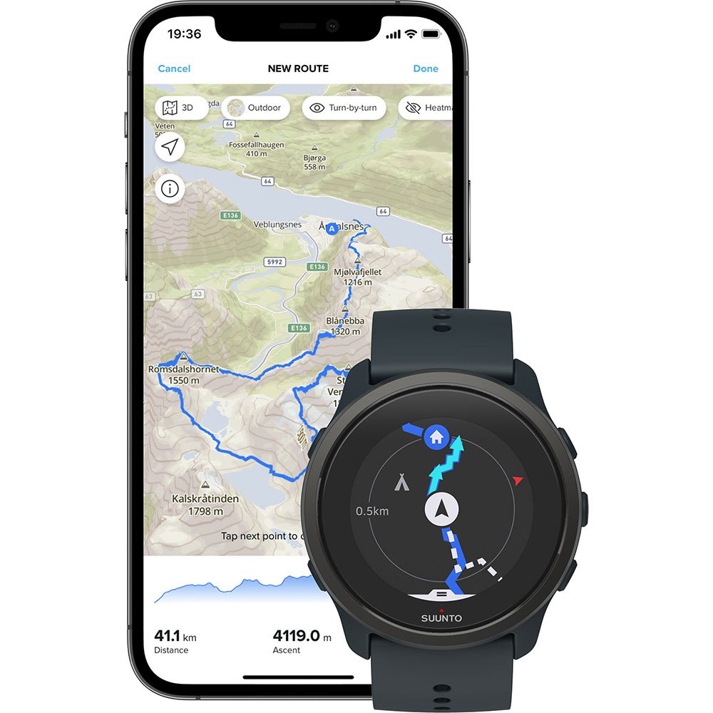 Купить Suunto SS050730000 5 Peak Серый  Cave Green 7ft.ru в интернет магазине Семь Футов