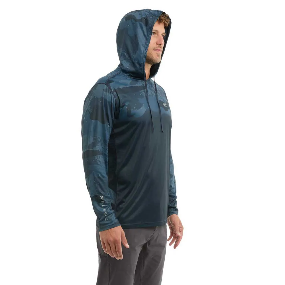 Купить Pelagic 1015253000-dyn-xl Худи с УФ-защитой Vaportek Brush Camo Dark Navy 40x30x12 7ft.ru в интернет магазине Семь Футов
