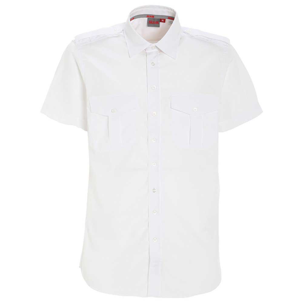 Купить Slam A105003S00-W02-XL Рубашка Deck Yacht Shirt Белая  Bright White XL 7ft.ru в интернет магазине Семь Футов