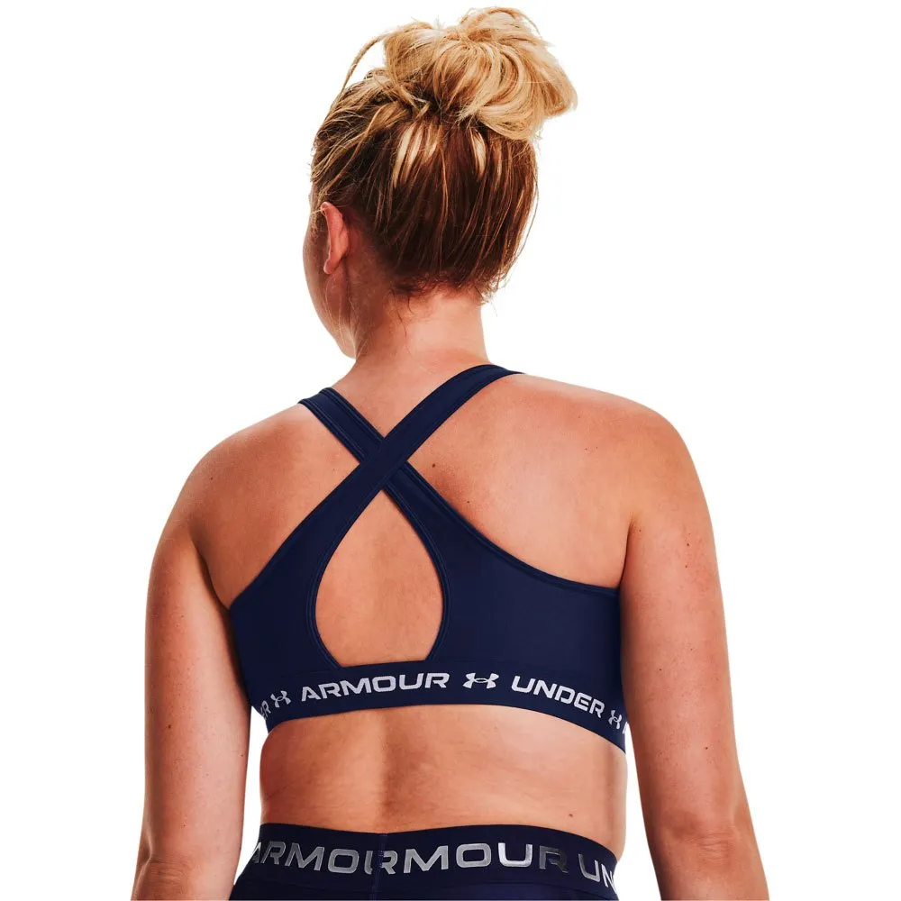 Купить Under armour 1361034-410-xxl Спортивный бюстгальтер средней поддержки Crossback Midnight Navy / Midnight Navy / White 15x15x5 2XL 7ft.ru в интернет магазине Семь Футов