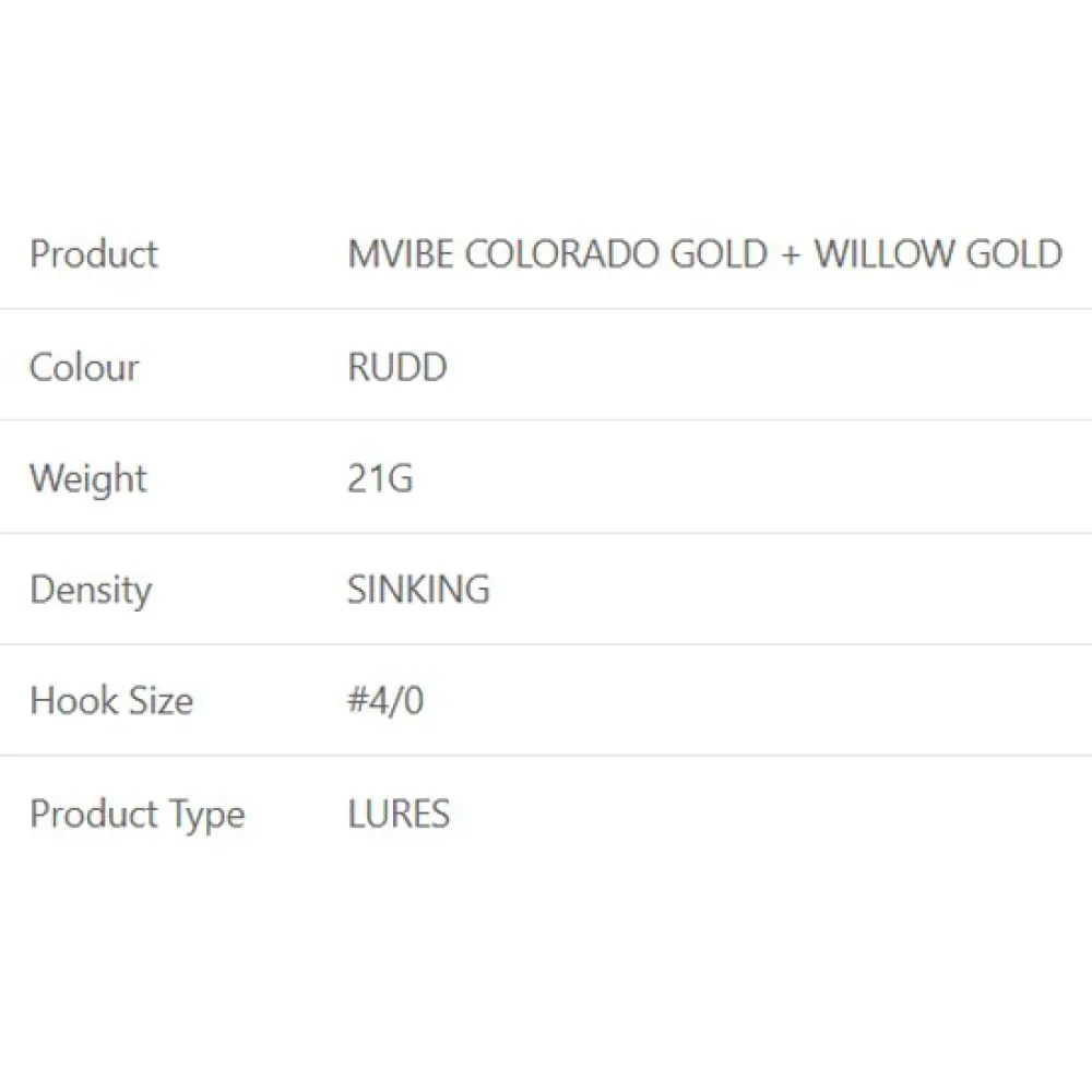 Купить Westin P247-1107-021-UNIT Spinnerbait Mvibe Colorado Gold Willow Gold 4/0 21g Желтый Rudd 7ft.ru в интернет магазине Семь Футов