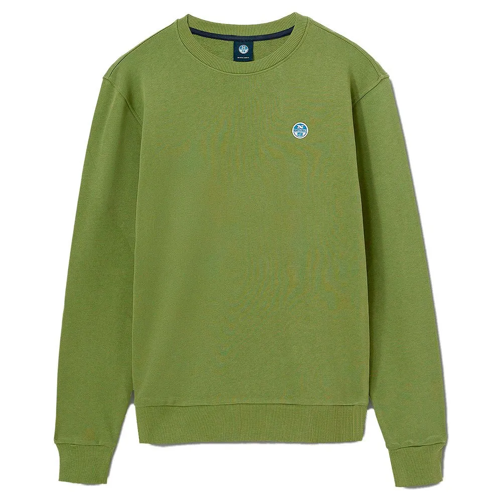 Купить North sails 691000-0422-2 Толстовка Logo Зеленый  Olive Green S 7ft.ru в интернет магазине Семь Футов