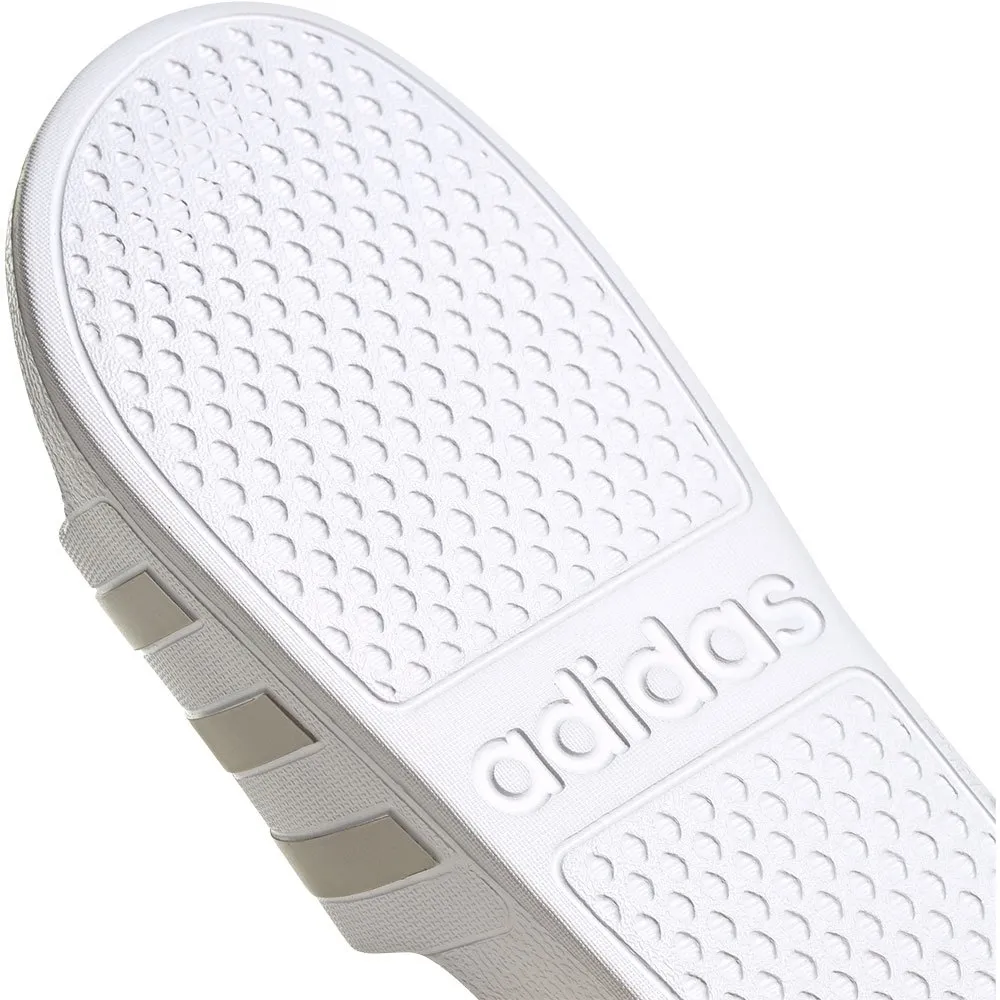 Купить adidas ef1730/9 Шлёпанцы Adilette Aqua Footwear White / Silver Metal / Footwear White 32x20x10 EU 43 7ft.ru в интернет магазине Семь Футов