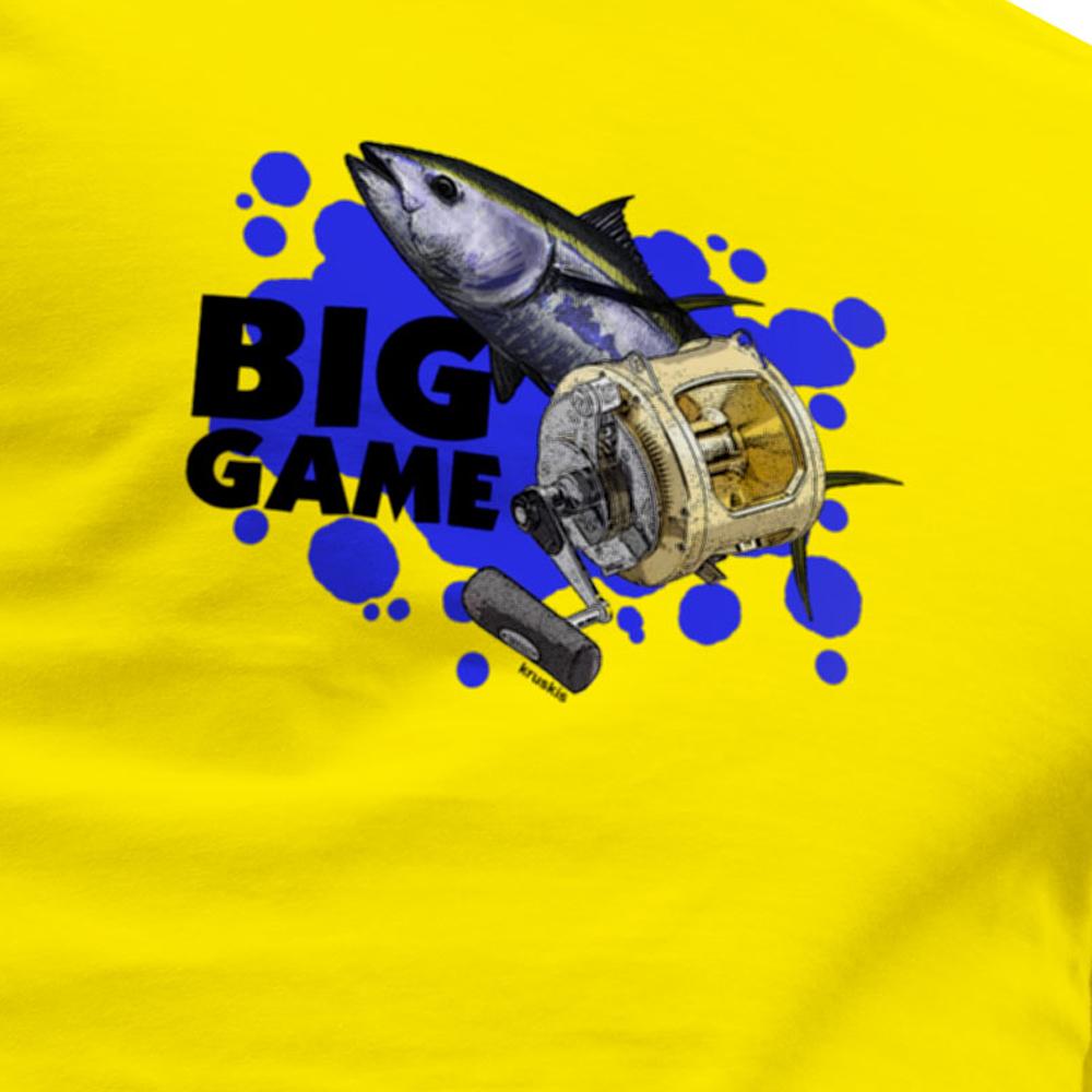 Купить Kruskis CA65500303K041 Футболка с коротким рукавом Big Game Желтый Yellow L 7ft.ru в интернет магазине Семь Футов