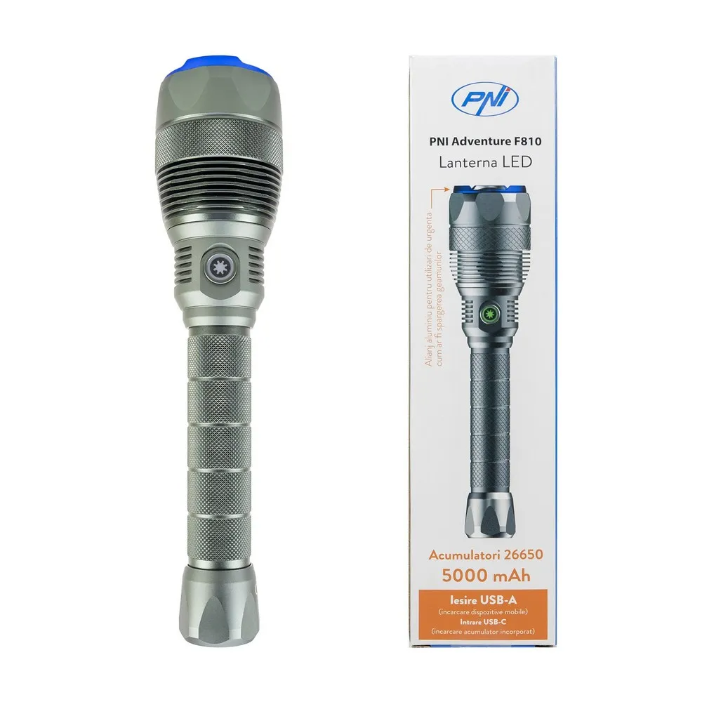 Купить PNI pni-advf810 Фонарик Adventure F810 Gray 15x32x12 12000 Lumens 7ft.ru в интернет магазине Семь Футов