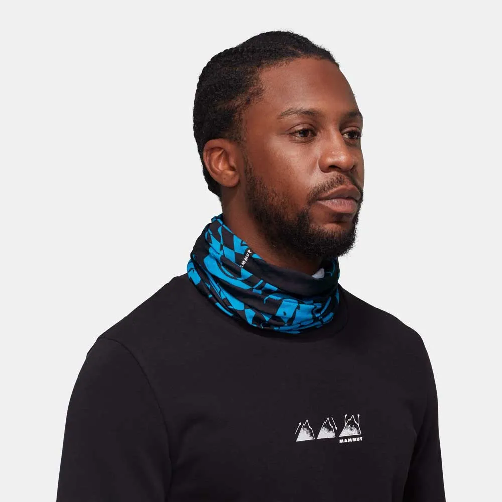 Купить Mammut 1191-01383-9231-UNICA Шарф-хомут Scrambled Голубой  Black / Glacier Blue 7ft.ru в интернет магазине Семь Футов