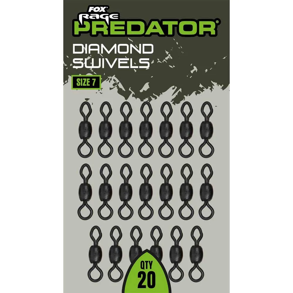 Купить Fox rage FAC108-UNIT поворотные Predator Diamond Swivels  Silver 7ft.ru в интернет магазине Семь Футов