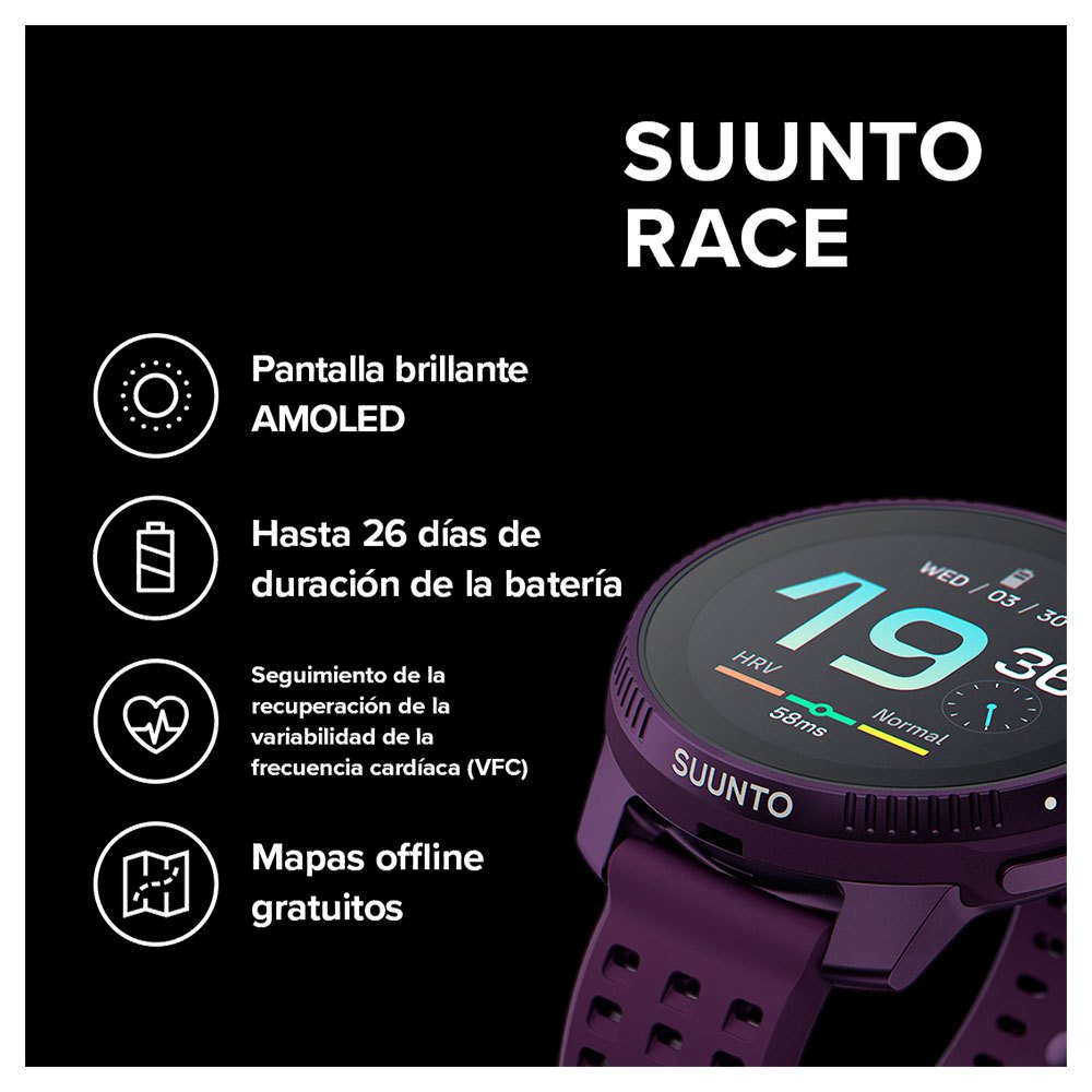 Купить Suunto SS050933000 Race Часы  Titanium Amethyst 7ft.ru в интернет магазине Семь Футов