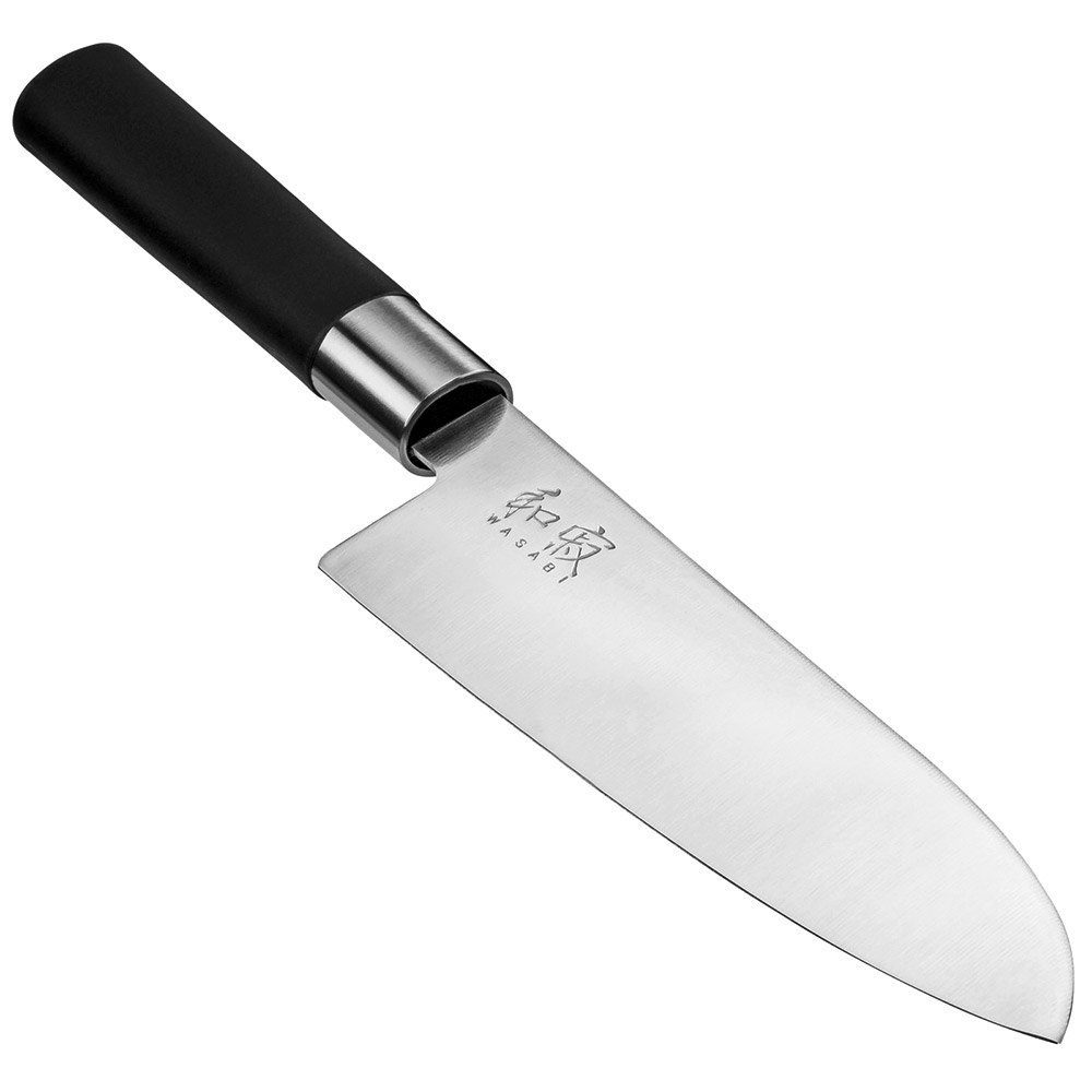 Купить Kai KAIWA6716S Wasabi Black Santoku 16.5 Cm Нож Коричневый Brown / Silver 7ft.ru в интернет магазине Семь Футов