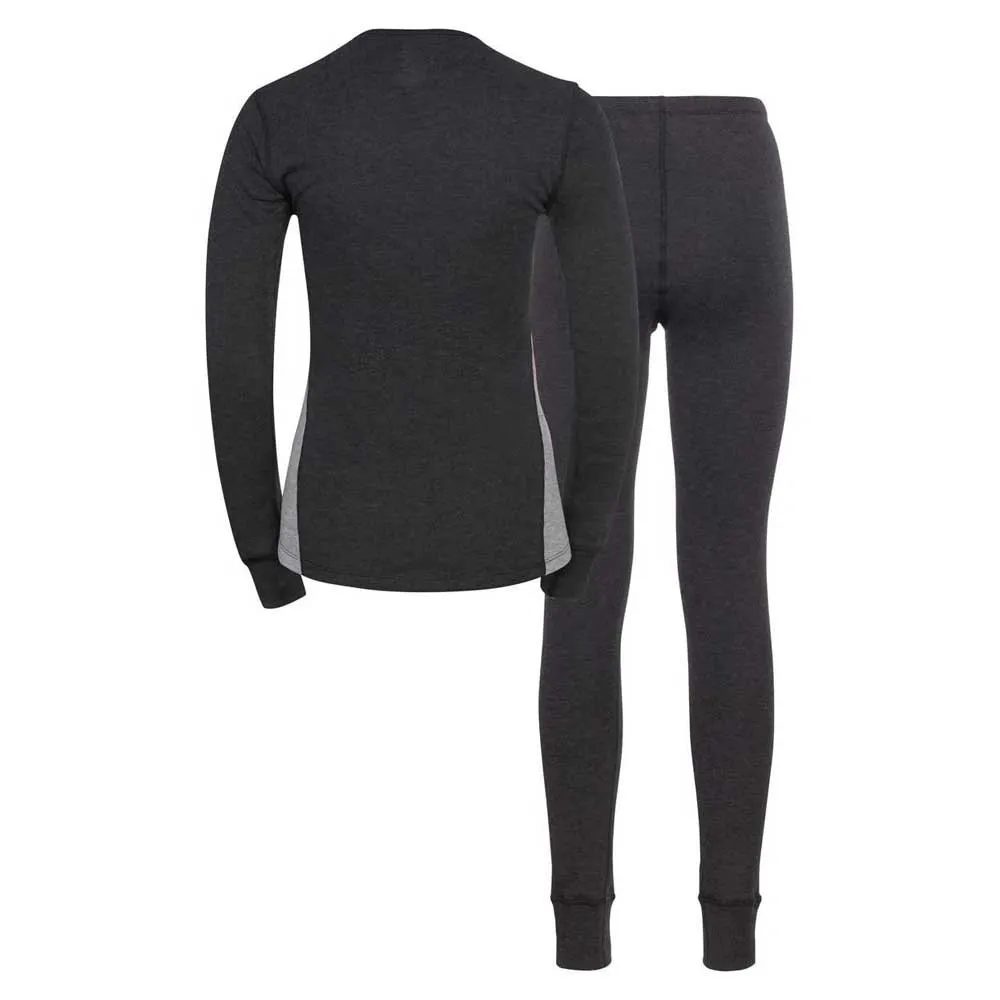 Купить Odlo 196701-10793-m Комплект термобелья с длинным рукавом Active Warm Eco Dark Grey Melange / Grey Melange 25x15x10 7ft.ru в интернет магазине Семь Футов