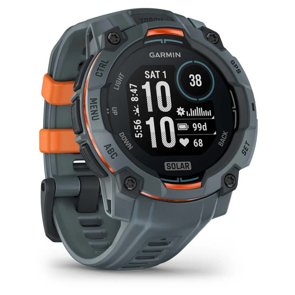 Купить Garmin 010-02934-01 Часы Instinct 3 45 mm Solar  Grey / Grey 7ft.ru в интернет магазине Семь Футов