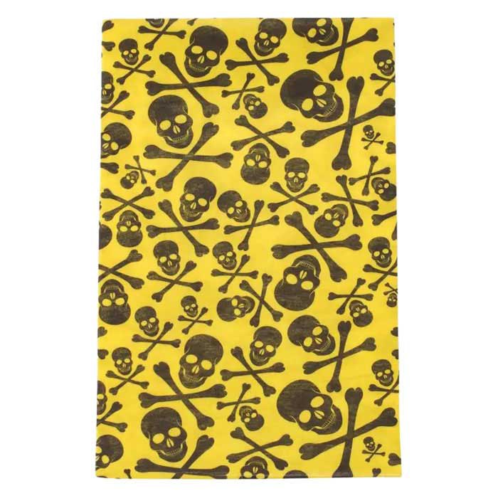 Купить Rox 38679.145.1 Печатный шейный обогреватель Желтый Skull Print 7ft.ru в интернет магазине Семь Футов