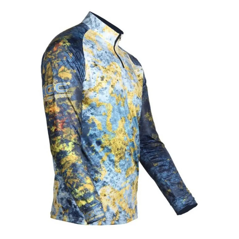 Купить Golden catch 2639064 Свитшот с УФ-защитой Fire CM104 Green / Blue / White / Grey 30x25x5 2XL 7ft.ru в интернет магазине Семь Футов