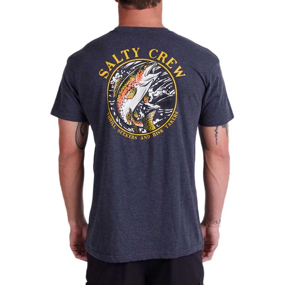 Купить Salty crew 20035493-CHARHEA-XXL Футболка с коротким рукавом Rainbow Premium Голубой Charcoal Heather 2XL 7ft.ru в интернет магазине Семь Футов