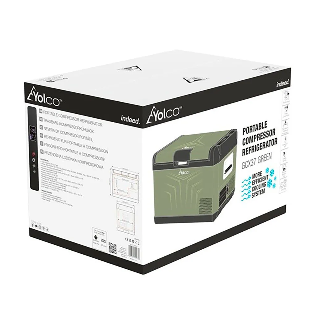 Купить Yolco GCX37 GREEN портативный холодильник GCX37 Зеленый Green 7ft.ru в интернет магазине Семь Футов