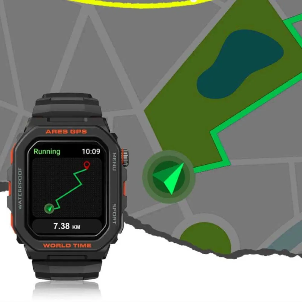 Купить Zeblaze 85166 Смарт-часы Ares GPS  Black 7ft.ru в интернет магазине Семь Футов