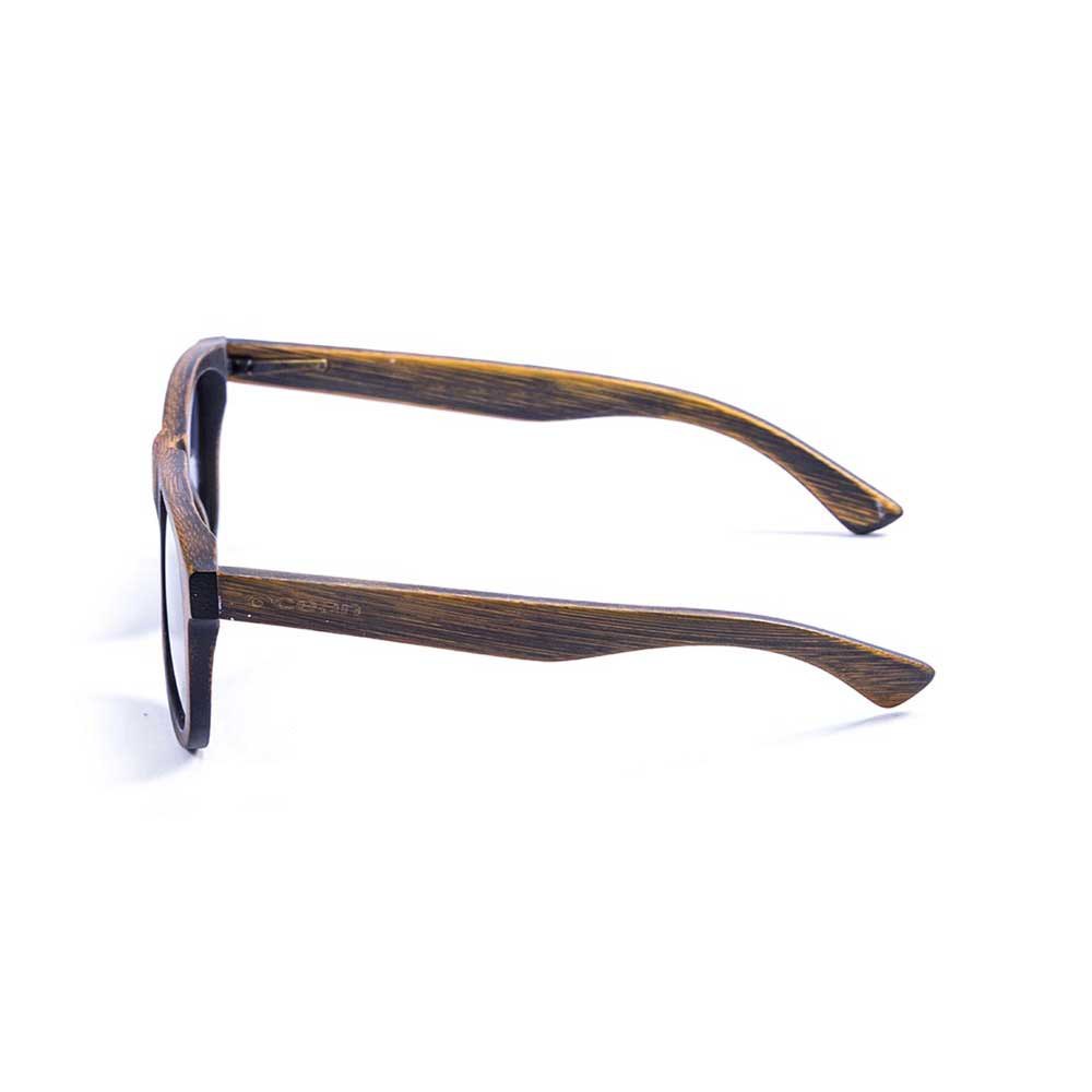 Купить Ocean sunglasses 53002.0 поляризованные солнцезащитные очки Nelson Bamboo Black / Blue 7ft.ru в интернет магазине Семь Футов