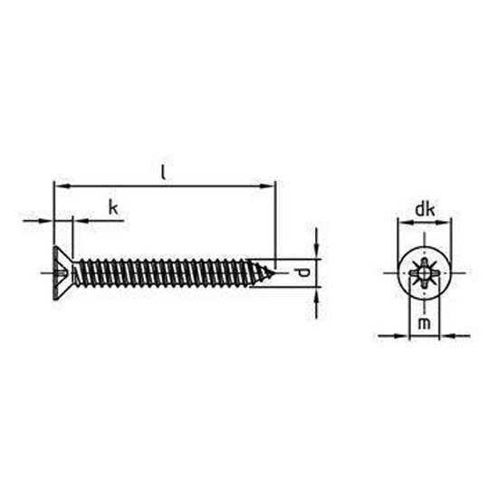 Купить Euromarine VIXVTF3938-25 A4 DIN 7982 3.9x38 mm Винт с крестообразным шлицем 25 единицы Бесцветный Silver 7ft.ru в интернет магазине Семь Футов